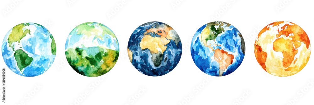 Watercolor globe art translating backgrounds of continents artistic representation digital art creative environment aerial view Watercolor globe art translating backgrounds of continents artistic representation digital art creative environment aerial view