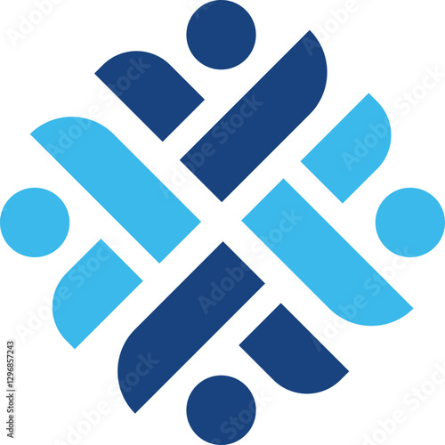 Public Speaker Illustration, manpower logo design.