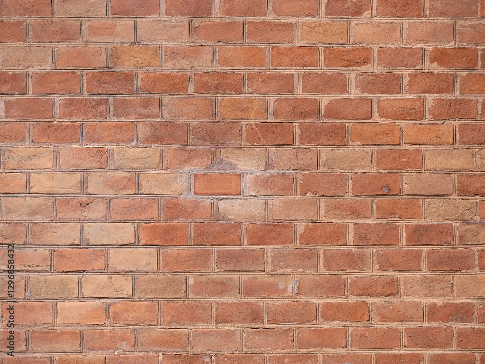 Red brick wall background. Exterior of a historic building close-up. The old masonry is in a good condition and clean. Full frame brickwork backdrop. Red brick wall background. Exterior of a historic building close-up. The old masonry is in a good condition and clean. Full frame brickwork backdrop.