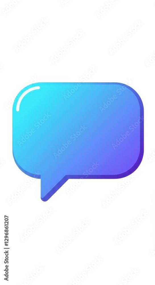 Abstract Gradient Speech Bubble Illustration Abstract Gradient Speech Bubble Illustration
