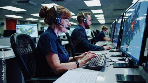 Emergency Call Center Operators at Work