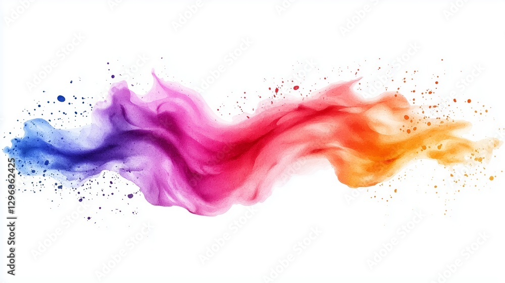 A watercolor splash isolated on white background. A watercolor splash isolated on white background.