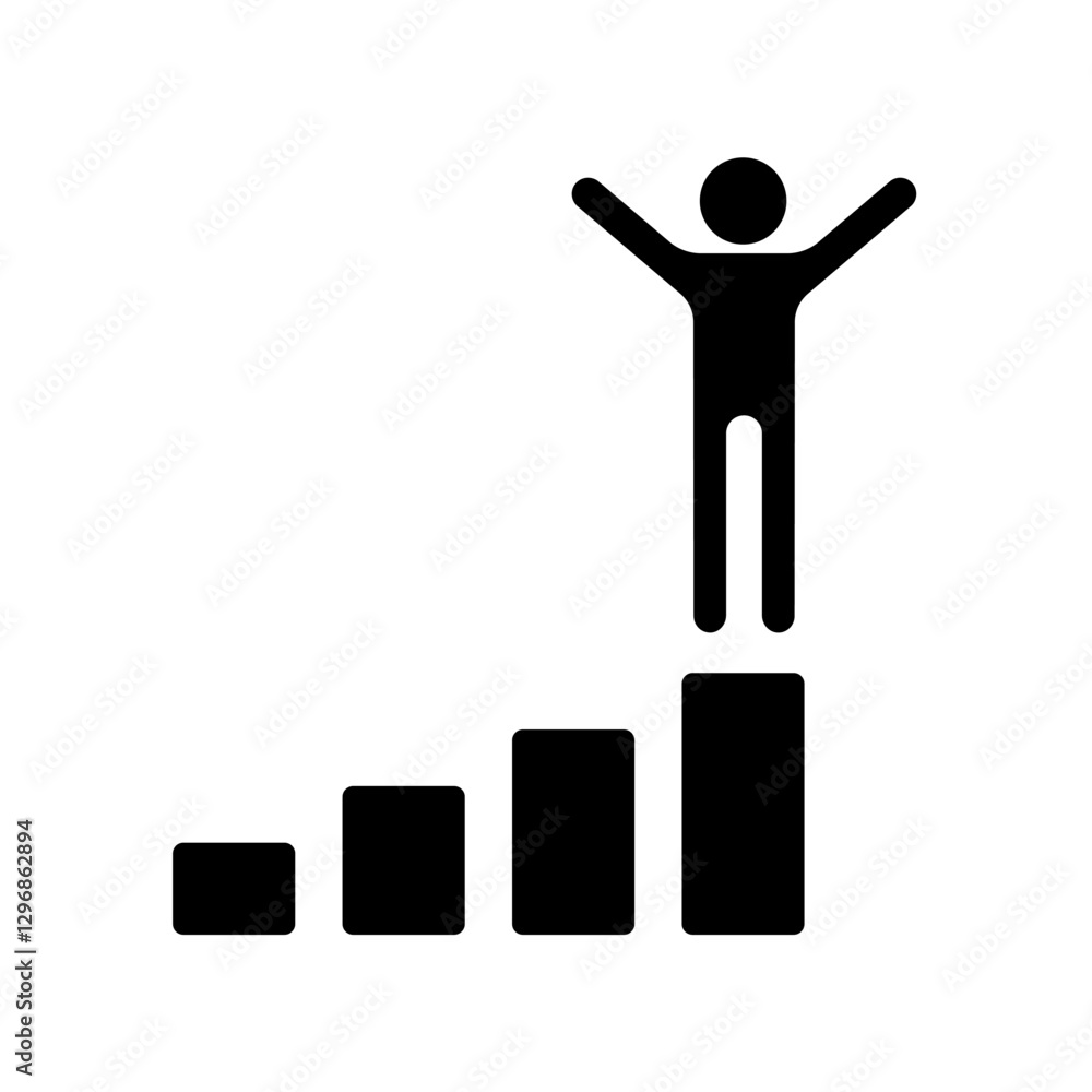 Icon a success, isolated against a clean background.