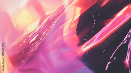 Vibrant abstract art with flowing colors and dynamic shapes creating a surreal atmosphere.