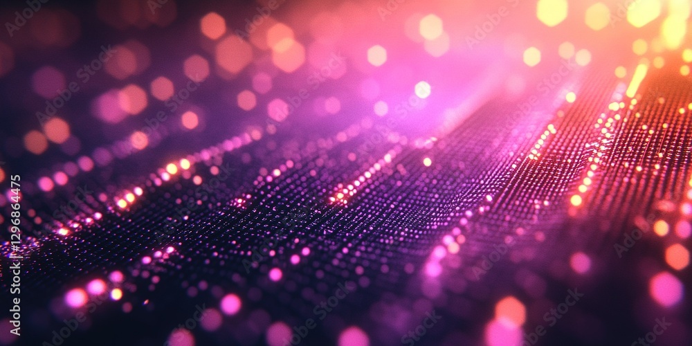 Colorful abstract background featuring glowing particles in vibrant hues during a digital art creation session Colorful abstract background featuring glowing particles in vibrant hues during a digital art creation session
