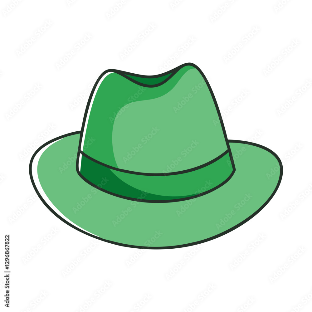 Green Fedora Hat Icon Illustration, A simple and vibrant green fedora hat illustration, perfect for fashion, style, and accessory-themed designs.
Green Fedora Hat Icon Illustration, A simple and vibrant green fedora hat illustration, perfect for fashion, style, and accessory-themed designs.