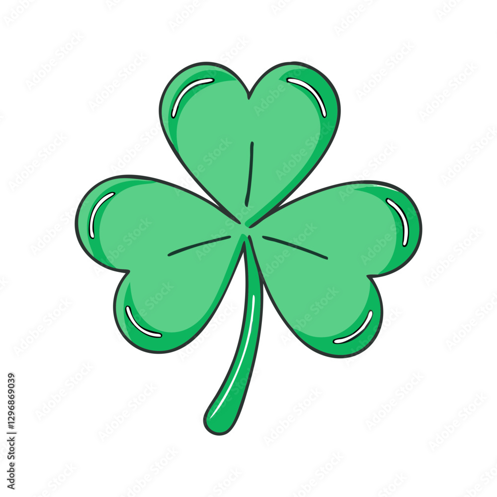 Three-leaf clover symbol illustration, A simple and vibrant illustration of a three-leaf clover, representing good luck and nature.
Three-leaf clover symbol illustration, A simple and vibrant illustration of a three-leaf clover, representing good luck and nature.