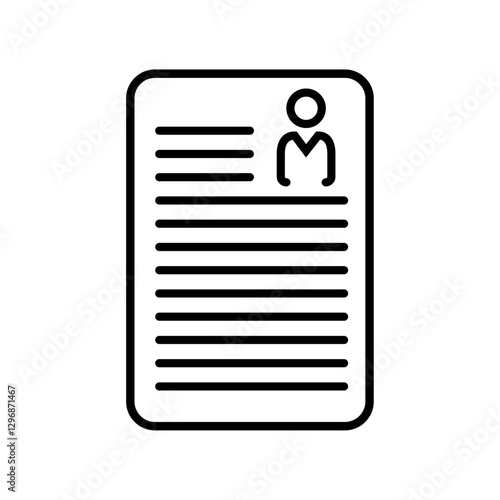  Resume line icon