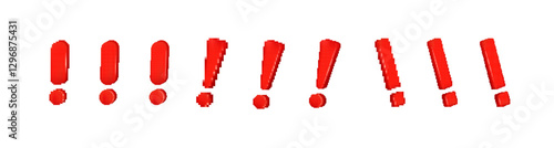 Bold red exclamation points add intensity to any message, making it stand out and grab attention.