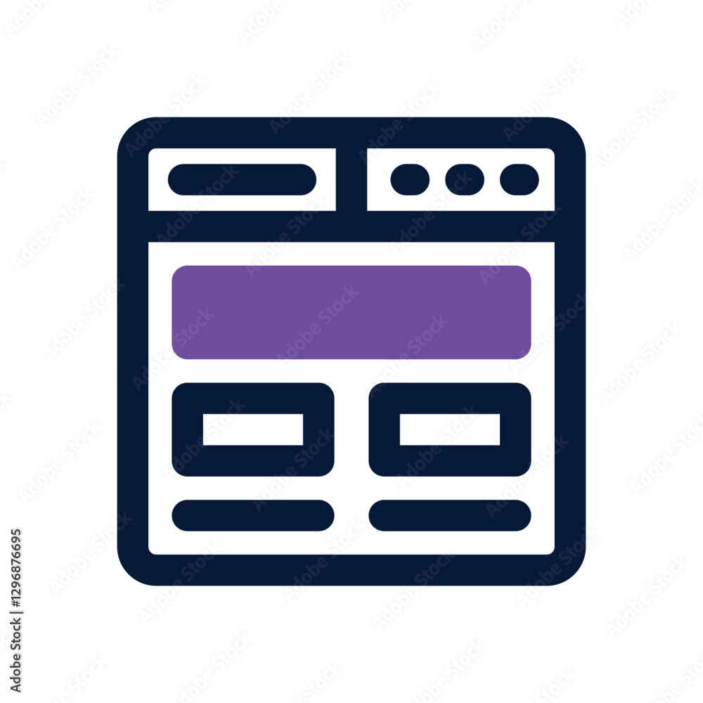 wireframe dual tone icon. Sleek and modern vector icon for websites, mobile apps, marketing materials, and corporate design. Fully scalable and ready to use. wireframe dual tone icon. Sleek and modern vector icon for websites, mobile apps, marketing materials, and corporate design. Fully scalable and ready to use.
