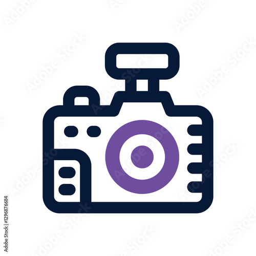 camera dual tone icon. Sleek and modern vector icon for websites, mobile apps, marketing materials, and corporate design. Fully scalable and ready to use.