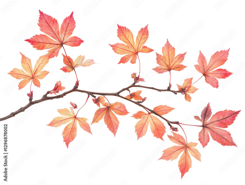 Beautiful autumn leaves showcasing vibrant colors on a tree branch. Beautiful autumn leaves showcasing vibrant colors on a tree branch.