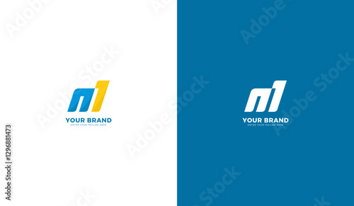 Letter M1 logo. M icon. Graphic vector illustration design