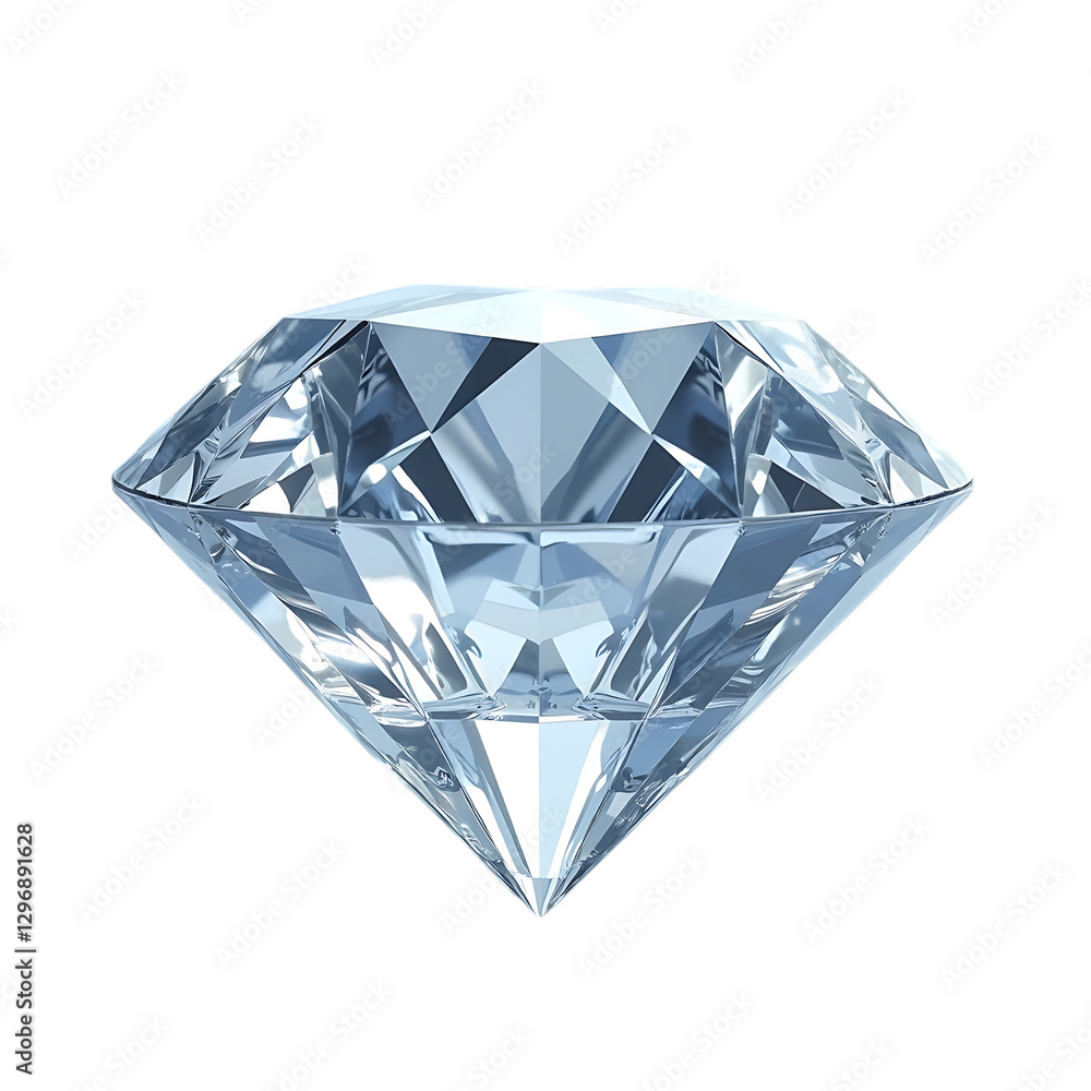 Sparkling Diamond, Isolated Background Sparkling Diamond, Isolated Background