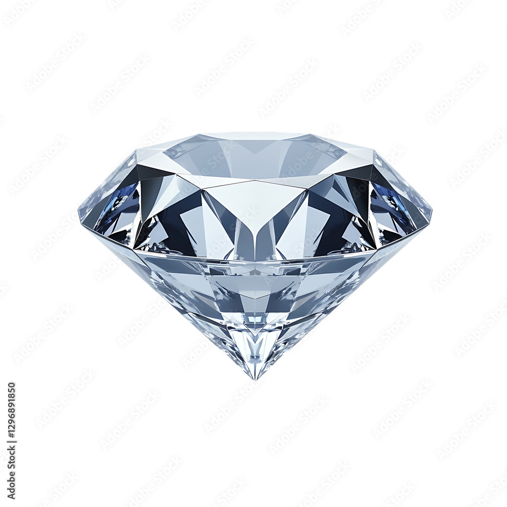 Sparkling Diamond, Isolated Background Sparkling Diamond, Isolated Background