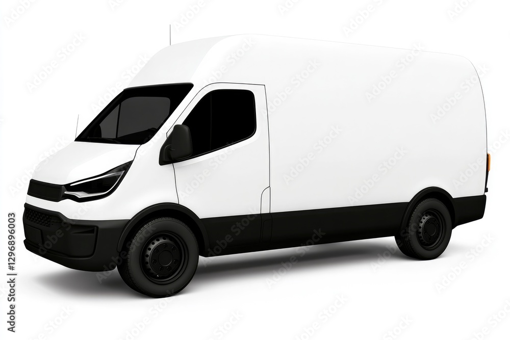 Sleek delivery van with minimalist design, ideal for urban trans Sleek delivery van with minimalist design, ideal for urban trans