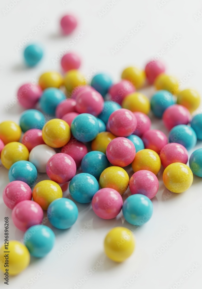 A Delightful Pile of Pastel Candies A Delightful Pile of Pastel Candies