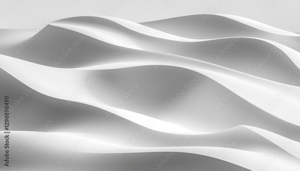 Obraz premium Delicate abstract sand dunes forming gentle flowing curves, evoking a serene minimalist atmosphere