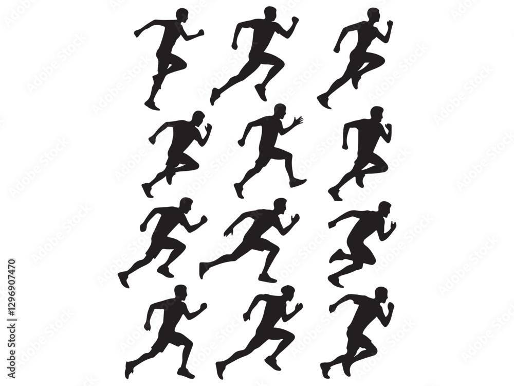 runners vector illustration runners vector illustration