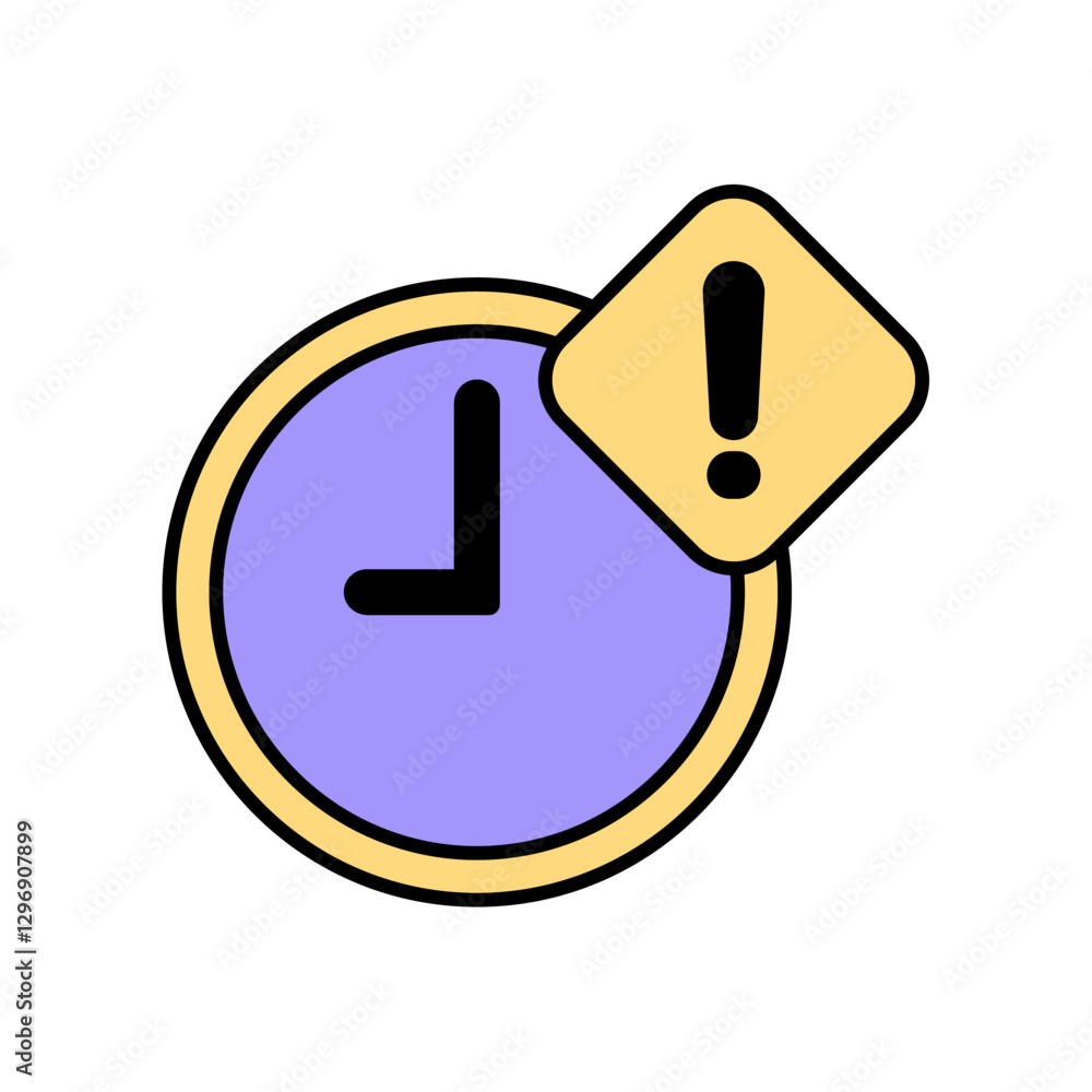 Icon a deadline, isolated against a clean background. Icon a deadline, isolated against a clean background.