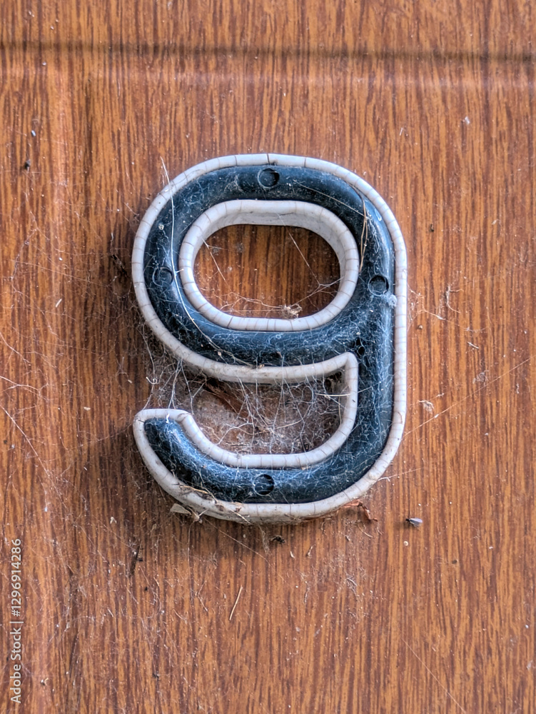 Written Wording in Distressed State Typography Found Ransom Number 9 Written Wording in Distressed State Typography Found Ransom Number 9
