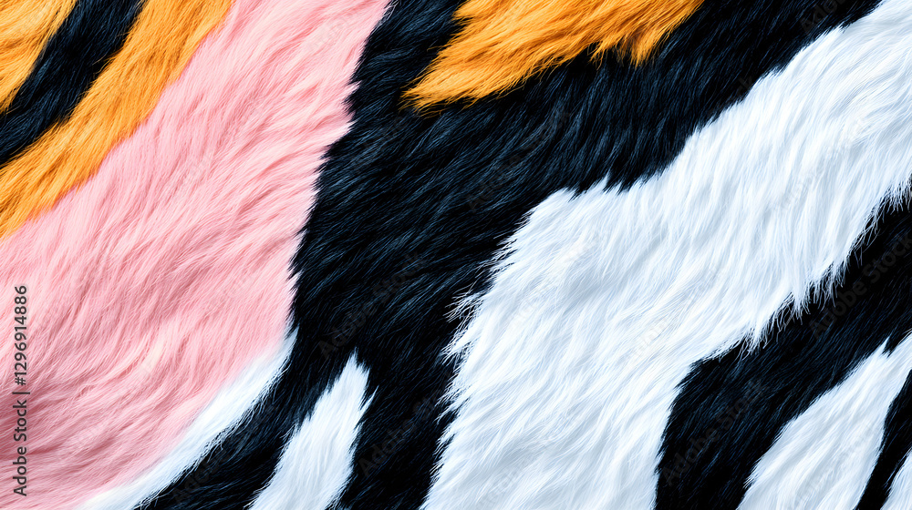 fondo de piel de animal afelpado y con textura de animal de cebra o tigre colorida de fantasia para plantilla con diseño animal fondo de piel de animal afelpado y con textura de animal de cebra o tigre colorida de fantasia para plantilla con diseño animal
