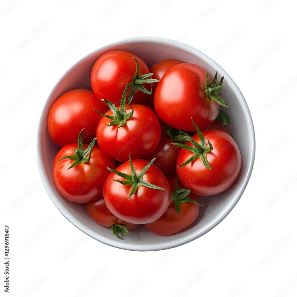 bowl of fresh ripe red tomatoes isolated on transparent background bowl of fresh ripe red tomatoes isolated on transparent background