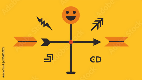 Weather Vane of Emotions A weather vane with arrows pointing in different directionslabeled Excitement Fear Boredom and Curiosityshowing how emotions can direct risktaking