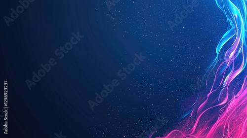 Abstract vibrant colored flames digital art background