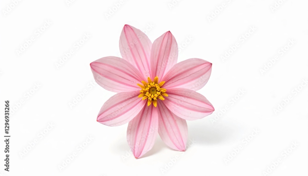 Fototapeta premium pink flower isolated on white