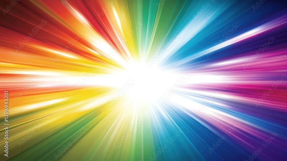 Rainbow burst light speed energy background Rainbow burst light speed energy background