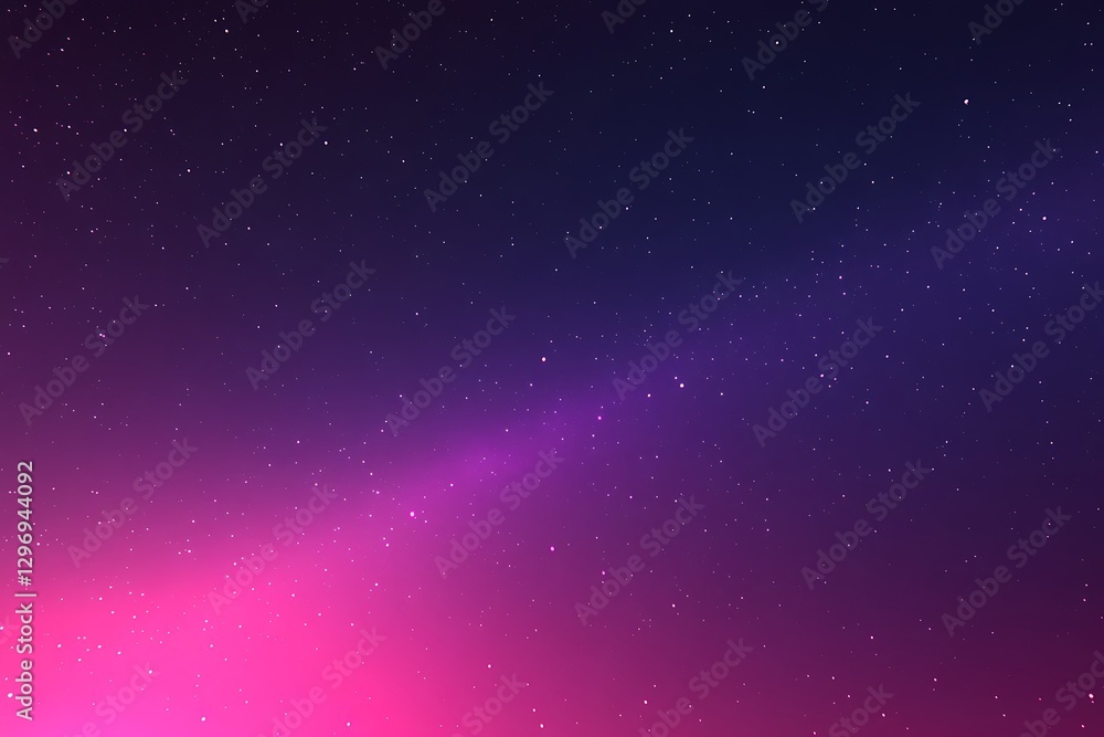 Fototapeta premium A Colorful Evening Sky Filled With Many Sparkling Stars