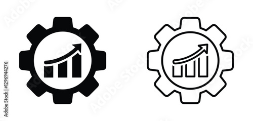 Operational excellence vector icon. Production growth illustration vector sign concepts