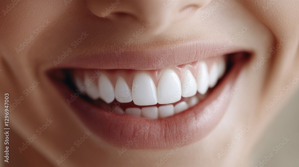 Obraz premium Bright smile showcasing clean, healthy teeth, radiating confidence and wellness. 