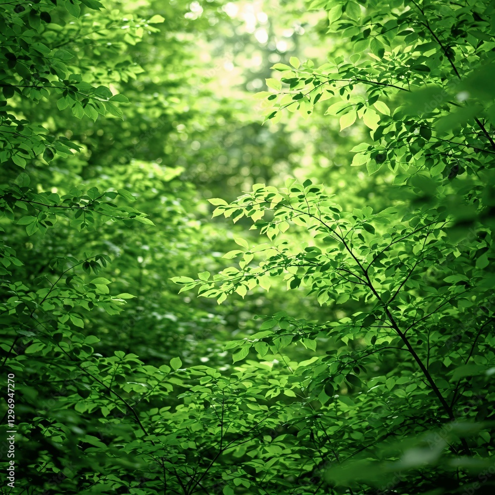 Obraz premium green forest background