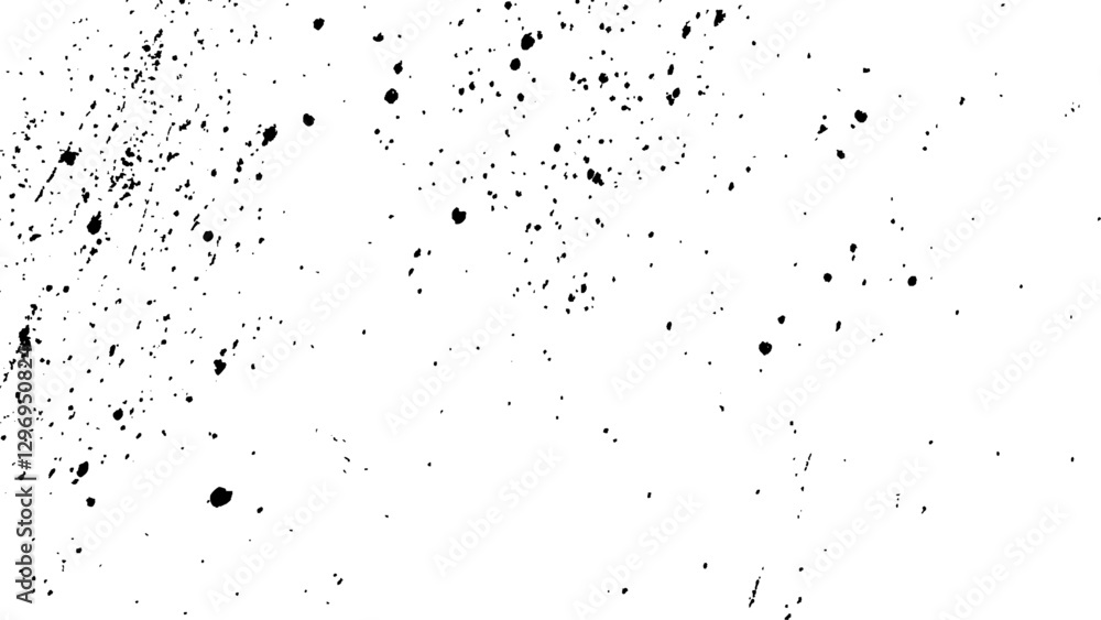 Obraz premium Abstract black dot texture white background. Grunge dots and points texture background. Abstract graphic illustration with transparent white background