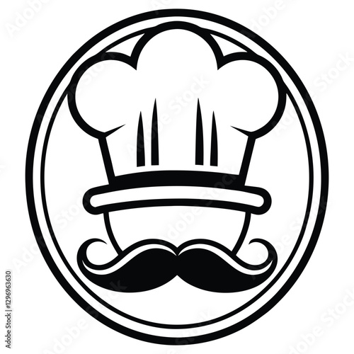 chef and cook hats chefs toques caps and hats rest vector line art