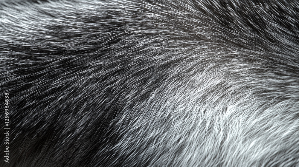 Close-up texture of Siberian fur showcasing smoothness and density under natural light