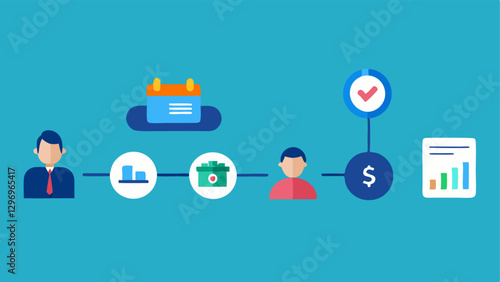Tax Preparation Process A timeline illustrating each step in the tax preparation process including income tracking expense logging consulting a tax professional and filing taxes.