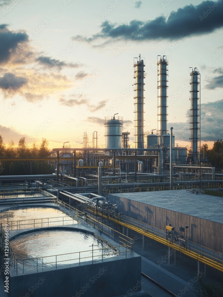 Obraz premium Industrial Pipelines