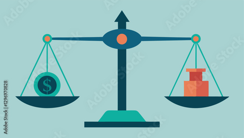 Scales of Justice Scales tipped heavily on one side with payday loans and highinterest rates showing the imbalance between borrower needs and lender gains.