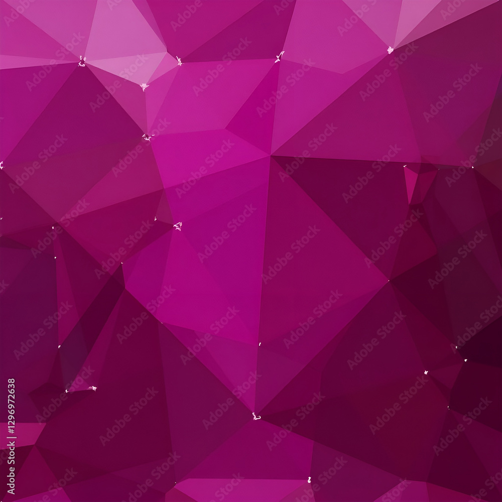 Obraz premium Futuristic Abstract Geometric Pattern in Pink and Purple with Triangle and Polygon Elements Background Design