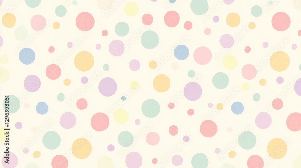 Pastel Polka Dot Pattern Design Pastel Polka Dot Pattern Design