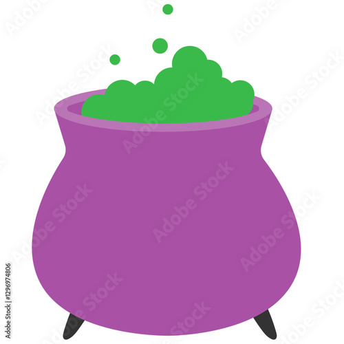 Poison pot. Halloween decoration