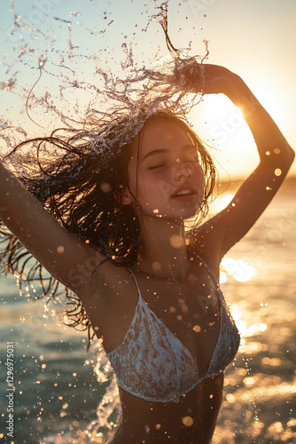 girl on the beach