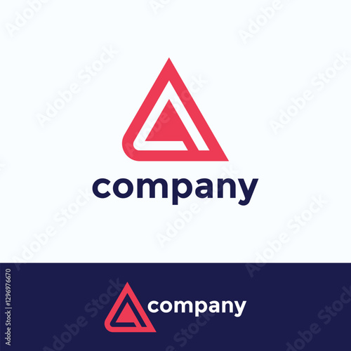 A Delta Letter Eye Catching Logo Design Vector Creative Business Template