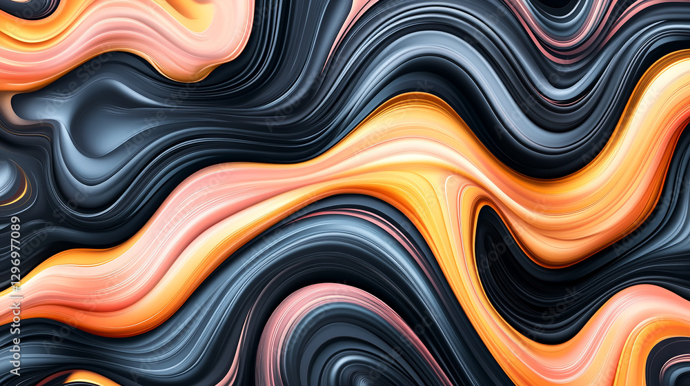 Dynamic Abstract Art with Swirling Colors Dynamic Abstract Art with Swirling Colors