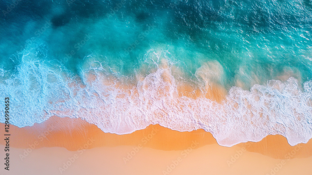 Aerial view of crystal clear sea waters meeting beautiful sandy beach with bright daylight reflections symbolizing purity serenity tranquility natural beauty and peaceful coastal paradise background
Aerial view of crystal clear sea waters meeting beautiful sandy beach with bright daylight reflections symbolizing purity serenity tranquility natural beauty and peaceful coastal paradise background