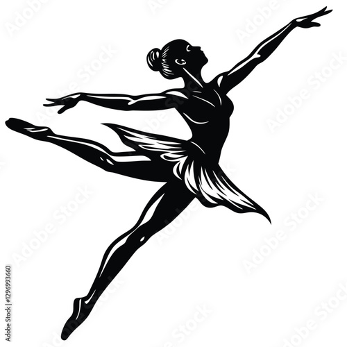 silhouette of a ballet dancer