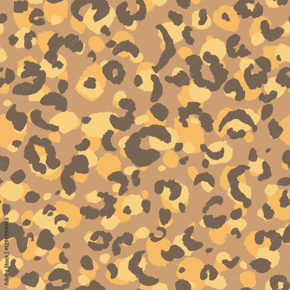 Fototapeta premium Abstract modern leopard seamless pattern. Animals trendy background. Color decorative vector stock illustration for print, card, postcard, fabric, textile. Modern ornament of stylized skin.